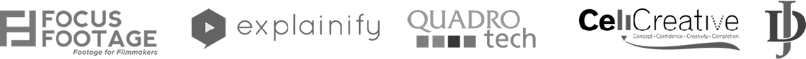 Focus Footage, Explainify, Quadro Tech, Celi Creative and other BlueFx clients