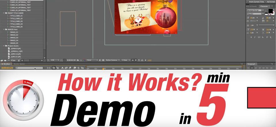 The Christmas Fun After Effects Template – Tutorial