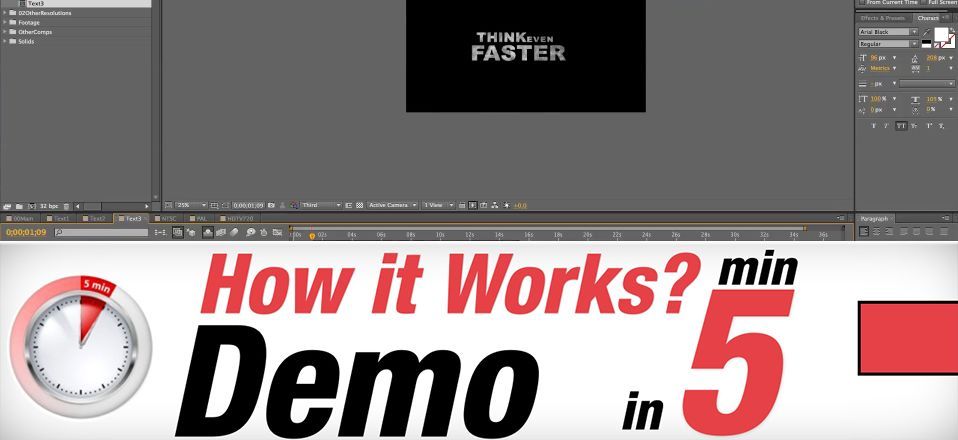 The Dark Titles After Effects Template – Tutorial
