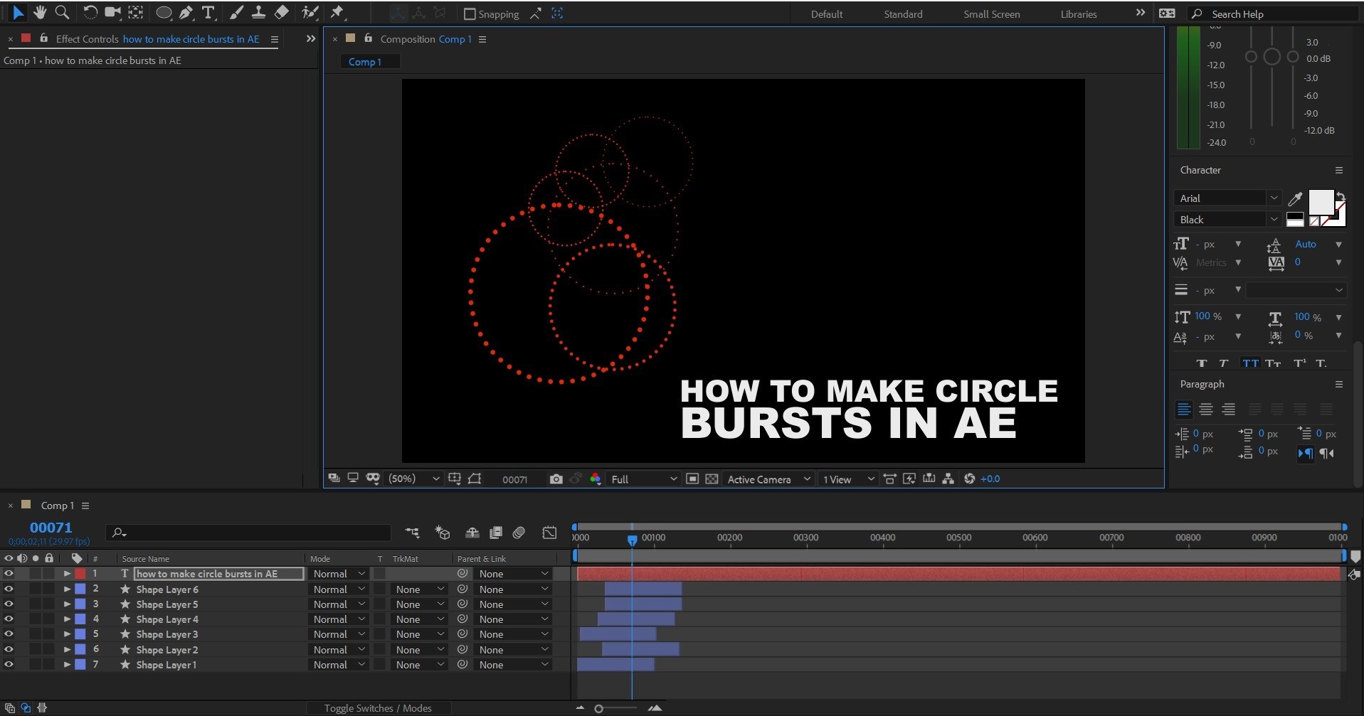 How To Create Circle Bursts in AE
