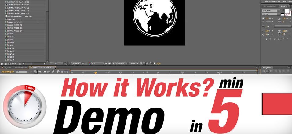 The Kinetic After Effects Template – Tutorial