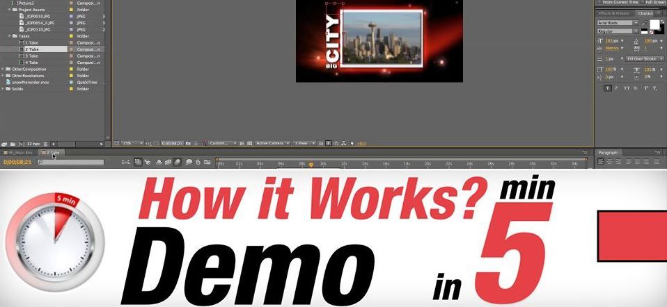 The Red Star After Effects Template – Tutorial