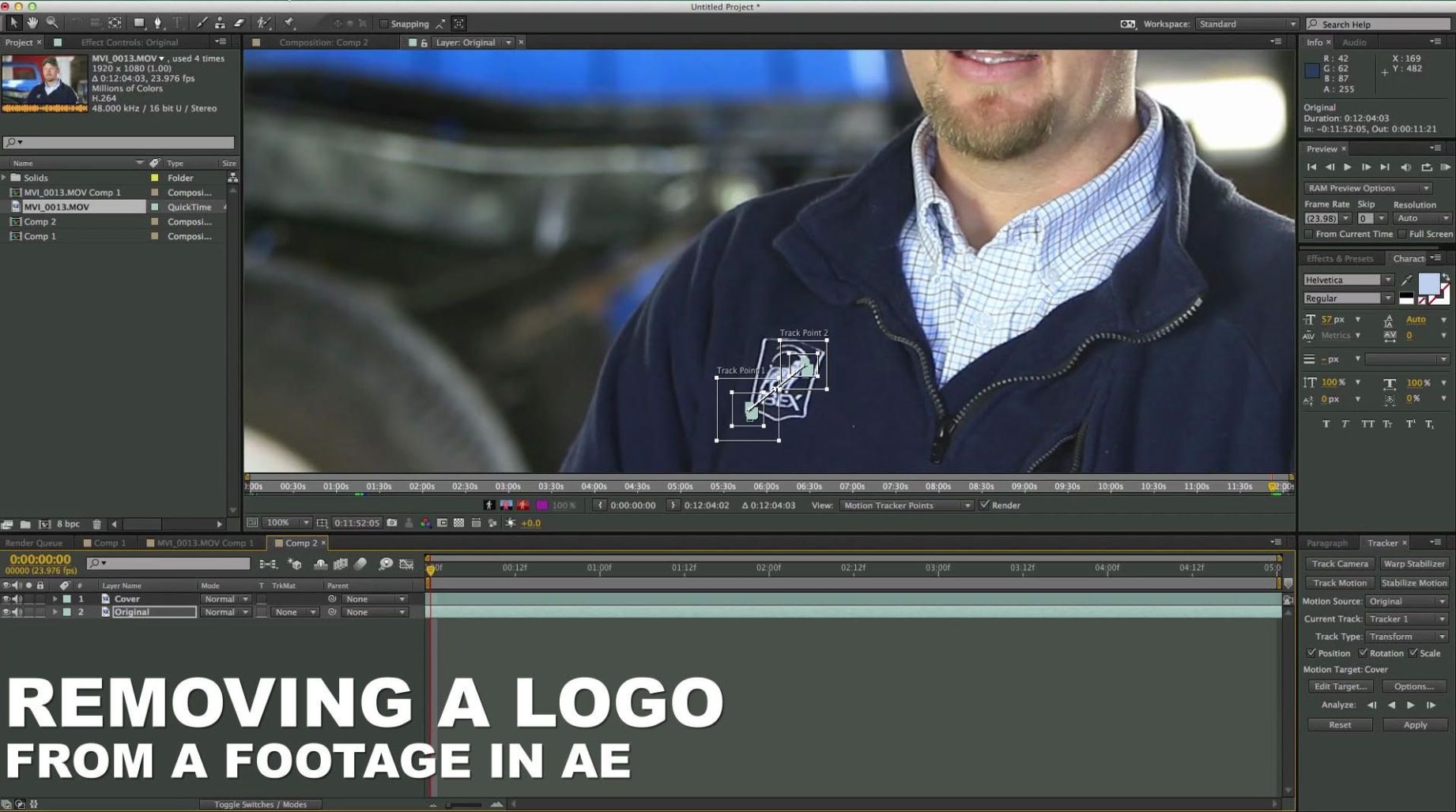 How to Remove A Logo From A Scene in After Effects