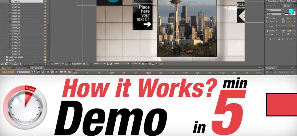 The Subway Backlights After Effects Template – Tutorial
