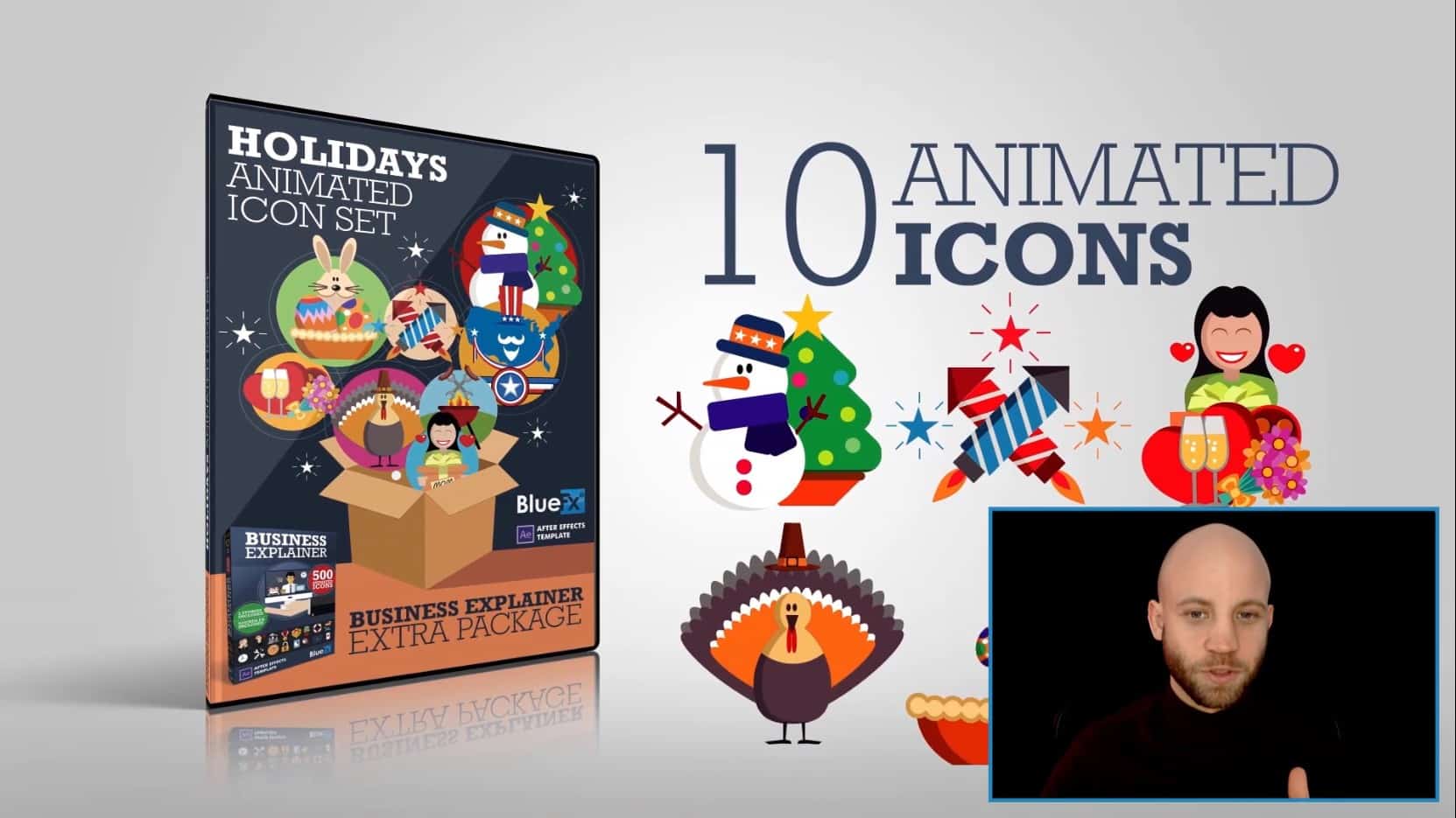 10 Holliday Icons Pack