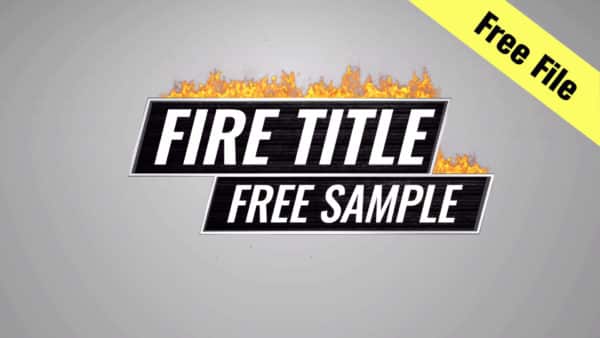Fire Titles Free Template